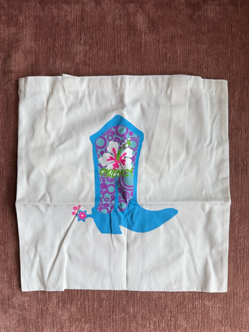 Omighty Tote - Floral Cowboy Boot *Brand New*